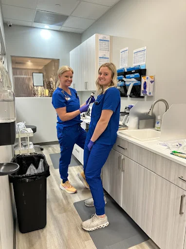 Prime IV nurses preparing treatments in a clean room